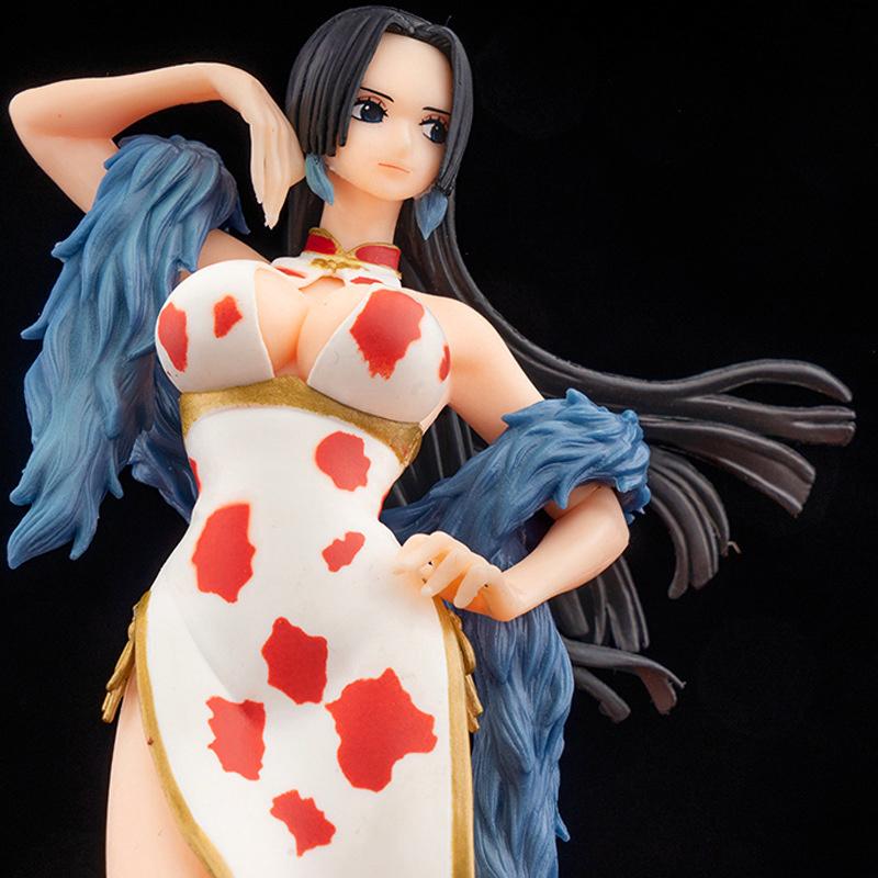 22CM Japanischer Anime One Piece Figur Cheongsam Boa Hancock Figur PVC Modell Spielzeug Puppen Sammlung Cartoon Ornament Kindergeschenk