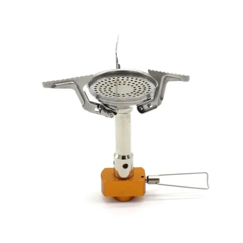 Outdoor Camping Ultra Light Mini Integrated Camping Stove Head Stove Gas Stove Outdoor Cooking Foldable Small Triangle Stove
