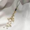 Fashion Orchids Phone Charm Cute Accessory Flower Pendant Keychain Car Keyring