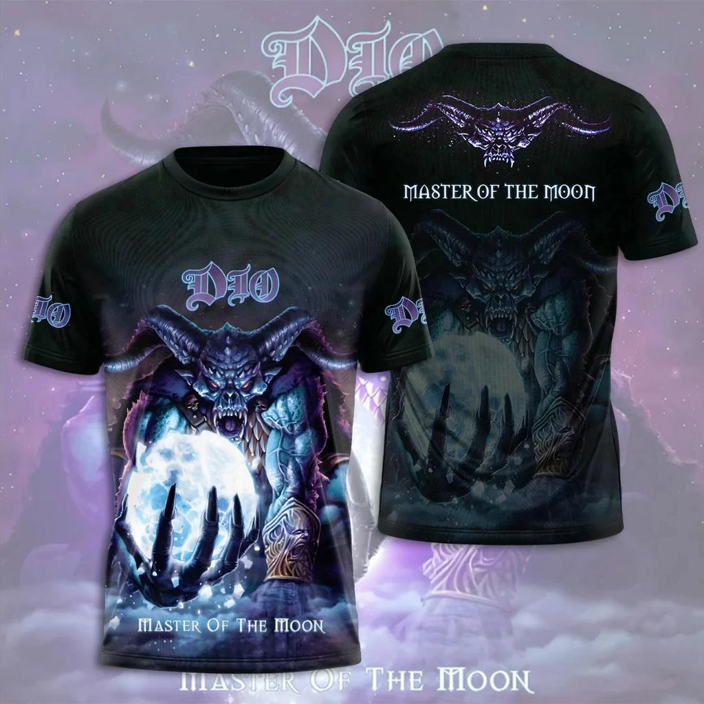 Heavy Metal Rock Band Dio Pattern 3D Printed T-shirt Men's Fashion Harajuku Short Sleeved Top Street Trend Hip-hop Dio Funnny Clothing