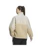 Adidas KTX54 Fleece Warding Jacket in Magic Beige Women's Loose-Fit Full-Zip (JG8222)