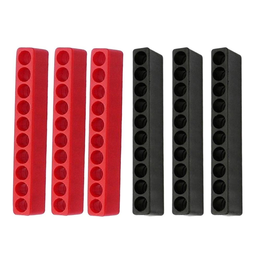 4/6Pcs Screwdriver Bit Holder 10 Hole /4 Hex Shank Screwdriver Head Drill Bit Plastic Screwdriver Storage Organizer
