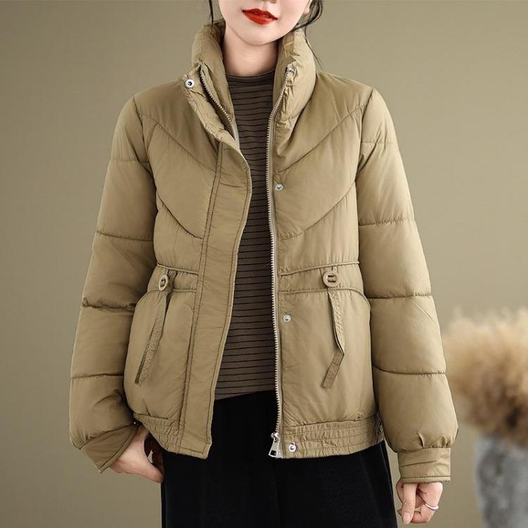 Women Autumn Spring Winter Oversized Casual Loose Cotton Padded Jacket Coat Outerwear
