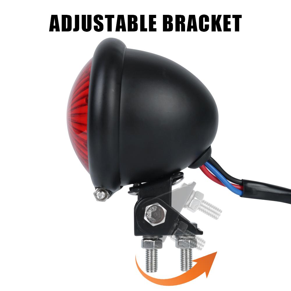Motorcycle Accessories Motorbike Brake Rear Lamp Taillight Stop Light Red Motorcycle Tail Light Universal 12V For Chopper for Bobber