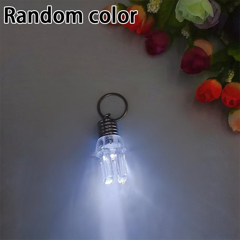 Cartoon Led Light-Up Keychain Creative Bag Charm Light-Up Toy Gift Mini Flashlight