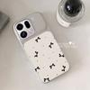 Applicable to oppofindx1 mobile phone case, high-end fun cartoon women, all-inclusive edge protection, black bow.