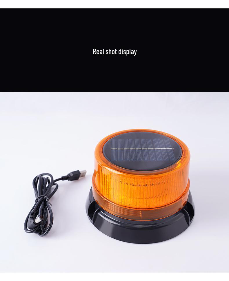 Solar Flashing Safety Light for Traffic, Construction, & Emergency Barriers
