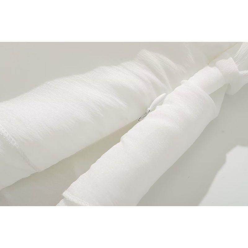 Kaslead New Arrival Women's Clothing Fashion Style Fashion Minimalist Fresh Pure Color Long Sleeves Shirt Jumpsuit Skirt