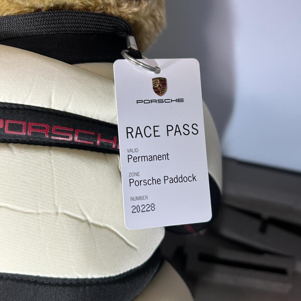 [USED] Motorsports Teddy Bear Porsche Driving Wear with Racing Pass