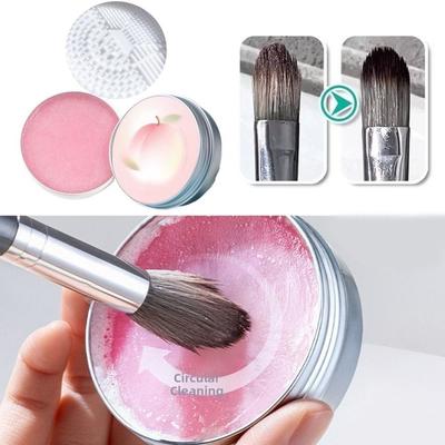 With Silicone Mat Makeup Brush Cleaner Soap Washing Soap for Makeup Brushes & Sponges