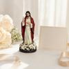 Jesus Statue with LED Lighted Flowers USB Powered Jesus Figurine Blessed Religious Sculpture