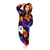 Kids Halloween Printed Flannel Pajama Set for Boys Girls