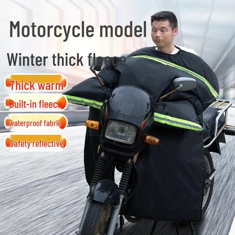 Herren Fleecegefütterte Wasserdichte Elektrische Motorrad Winter Windschutzscheibe