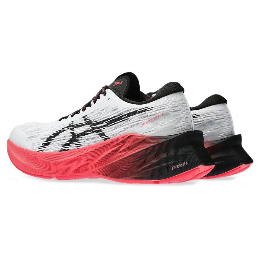 Asics Novablast 3 White Black Electric Red Women Sneakers 1012B288-104