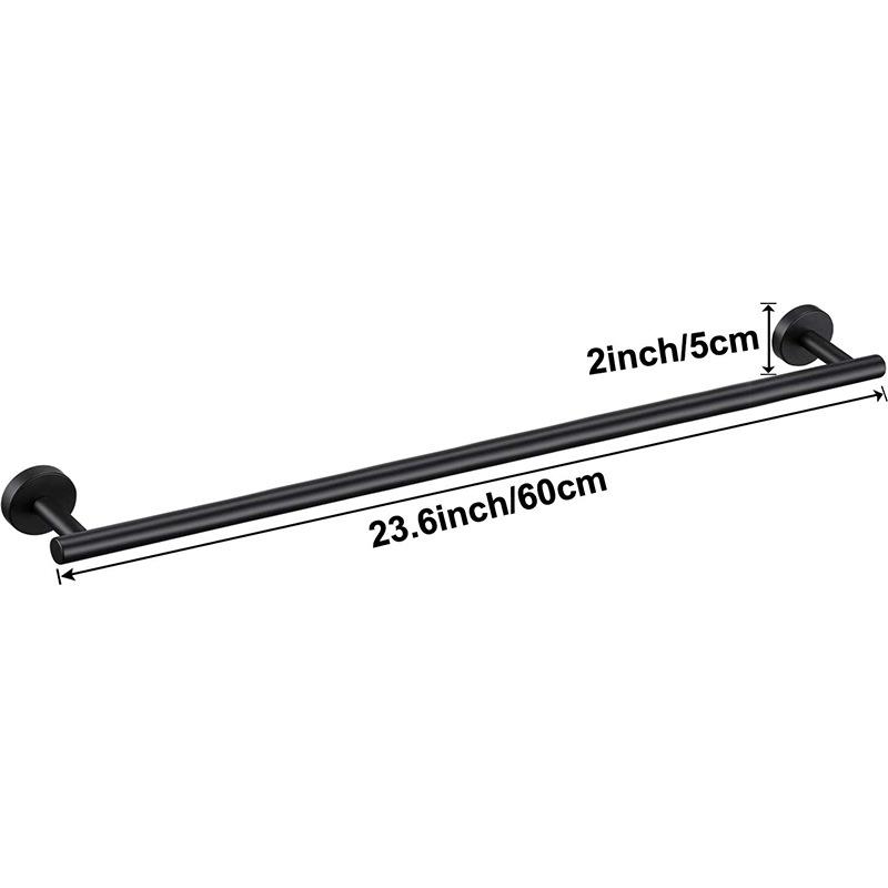 18-Piece Stainless Steel Bathroom Set: Towel Bars, Tissue Holder, Hooks, and Accessories