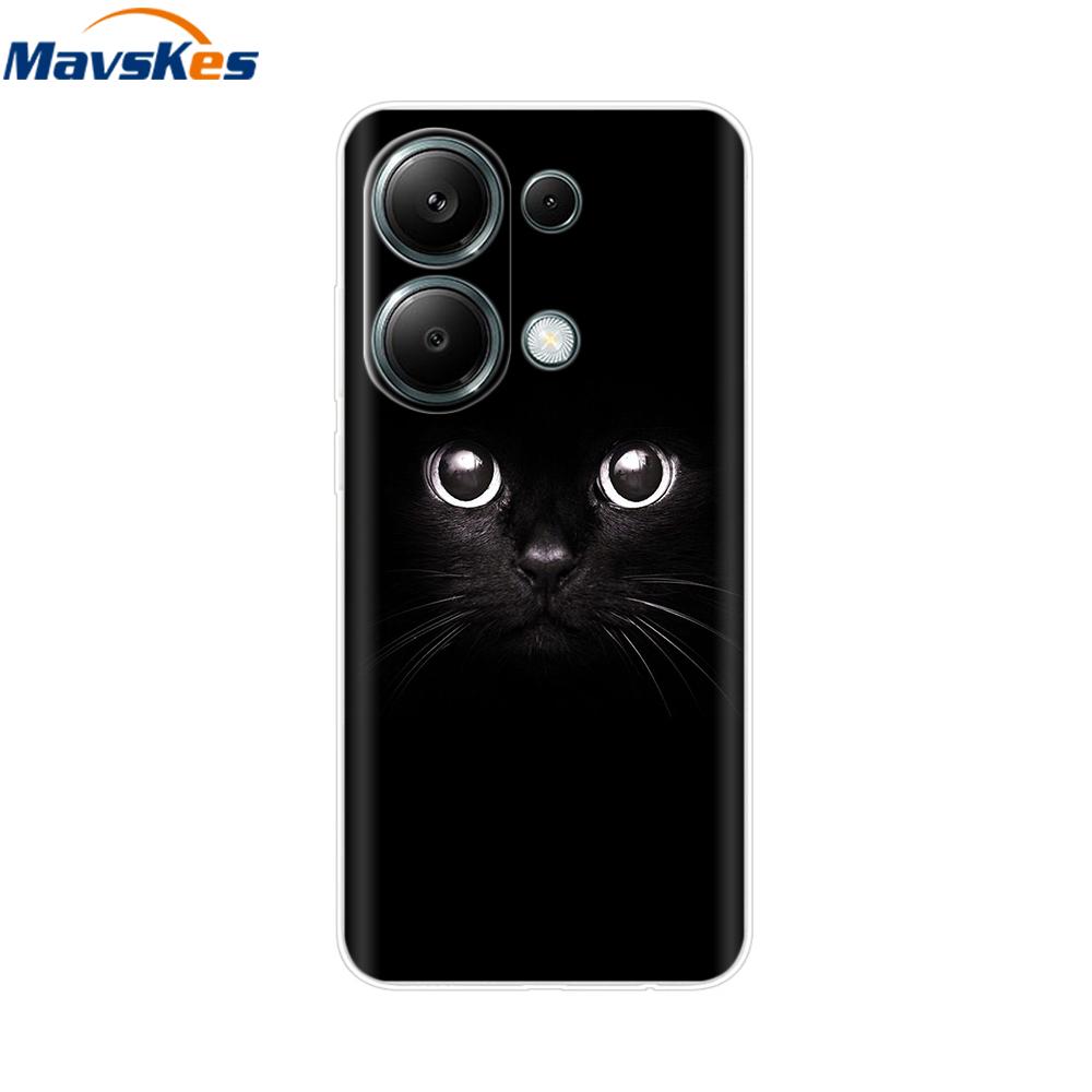 For Poco M6 Pro Case For Xiaomi Poco M6 Pro 4G Cover Fundas Coque Camera Protector Soft Silicone Phone Back Case For Poco M6 Pro