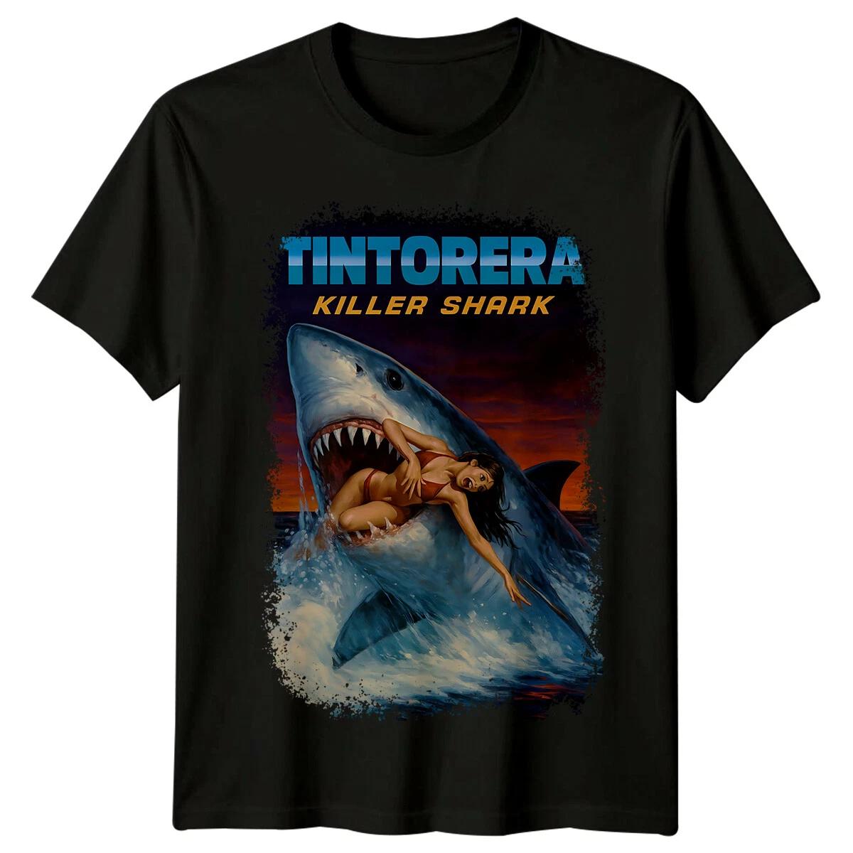 Tintorera- Killer Shark (1977) Movie Poster Inspired T-Shirt Retro 80s Tee XXL