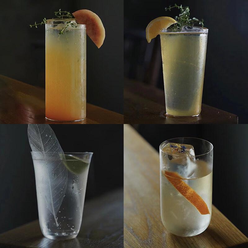 ZISIZ Handmade Tapered Highball & Cocktail Glass