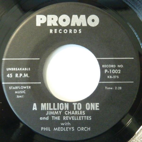 

7inch Record JIMMY CHARLES THE REVELLETTS A Million To One Hop Scotch Polka P1002 Promo Records 1960 US Rock Used