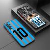 Cartoon Football Number Phone Case for Samsung Galaxy A72 A73 A24 A71 A32 A21s A22 A33 A31 A16 A52 A23 A53 A35 Soft Cover