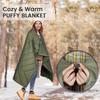 Camping Blanket, Multifunctional Warm Puffy Outdoor Blanket