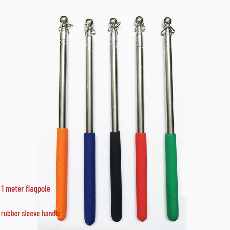 Телескопический флагшток из нержавеющей стали и учебный указатель