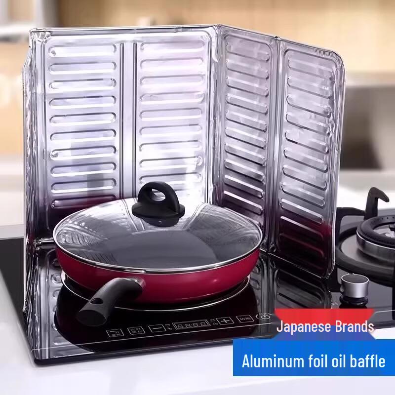 Кухонный экран от брызг масла из алюминиевой фольги, 3 шт.