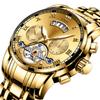 Mens Stainless Steel Luminous Clock Watch Casual 3Bar Waterproof Outdoor Sport Wristwatch