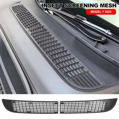 Para Tesla Model Y Juniper 2025 Red a Prueba de Insectos Maletero Delantero Anti Insectos Prueba de Polvo Rejilla de Ventilación Interior Cubierta Protectora de Entrada de Aire