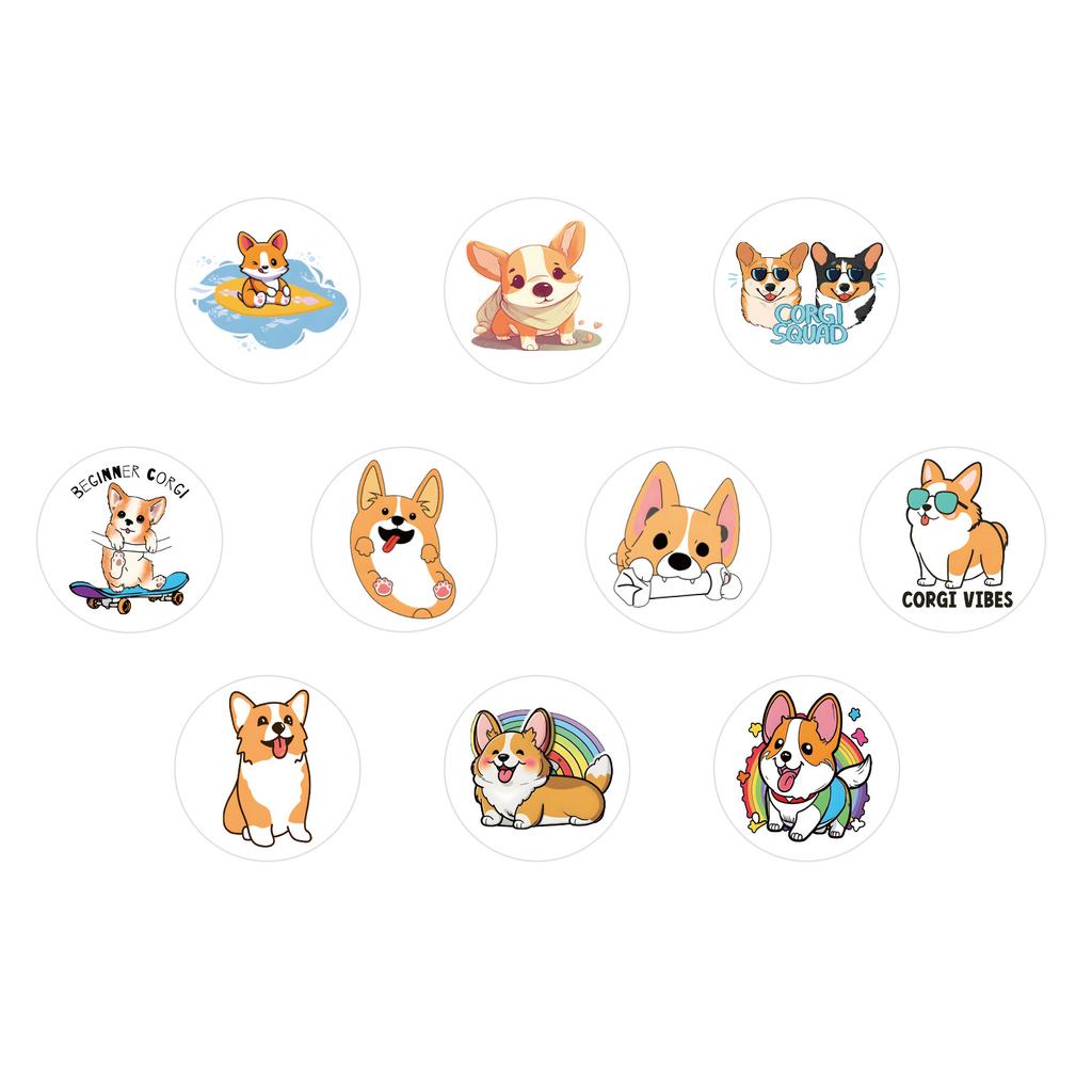500Pcsroll Cute Cartoon Dog Stickers For Kids Children'S Packaging Animal Reward Sealing Label Diy Album Stationery Sticker