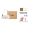 Coach Hadley 25 Metal Logo Turnlock Closure Leather Crossbody Shoulder Bag Medium Women Bags White CY683-IMCHK