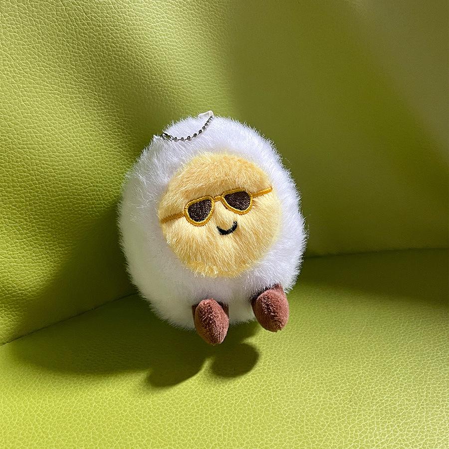 

Fun Boiled Egg Doll Plush Toys Hot Spring Egg Doll Food Doll Pendant Children s Gift Height about 11cm