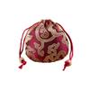 Chinese Style Embroidery Flower Drawstring Bag Jewelry Packing Bag Festive Sugar Bag  Daily