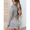 Women S Long Sleeve Casual Solid Color T Shirt Loose Fit Top