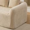 Modular Compression Sofa Made of Chenille Fabric, Filled with 30D High-elastic Foam. Easy To Move, Non-slip Floor, Ideal for Living room.LIGHT KHAKI