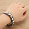 Modern Unisex Spiked Wrist Bangle Bracelet Featuring PU Leather And Stylish Metallic Detail For Everyday Wear