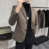 Hengyuanxiang Men's Winter Starry Wool Blend Suit Jacket