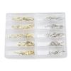 100 Sets Watch Hands Replacement Silver Finish Luminous Watch Hands  Timepiece Enhancement