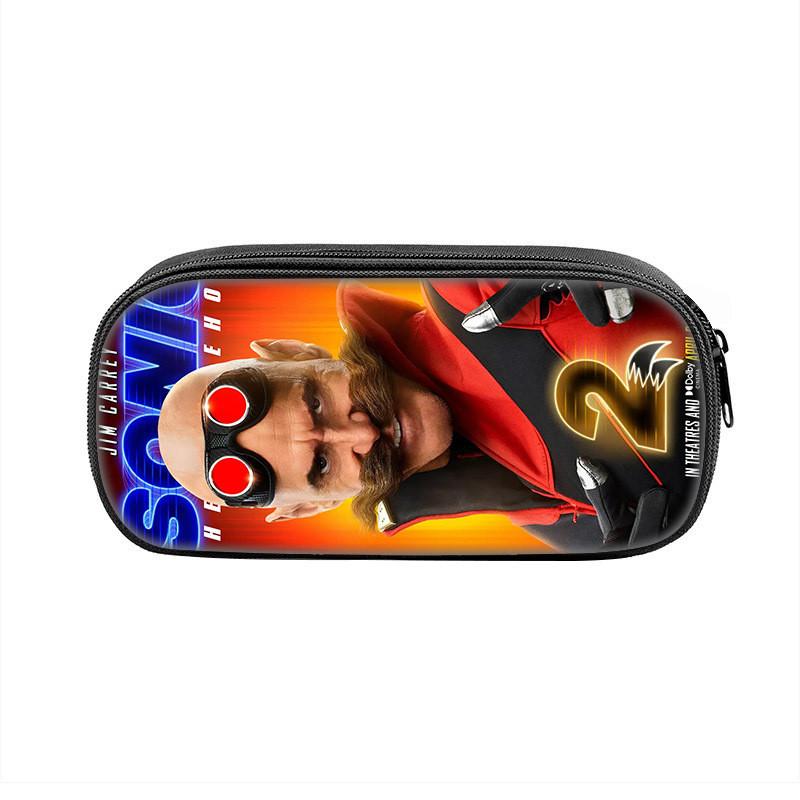 Sonic The Hedgehog Pencil Case With Nylon Material For School Students And Collectors