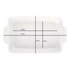 Mazzoni 37Cm White Baking Dish With Handles