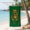 Atletico Nacional Custom Name Printed Beach Towel Personalized Soft Towel For Swimming Beach Travel