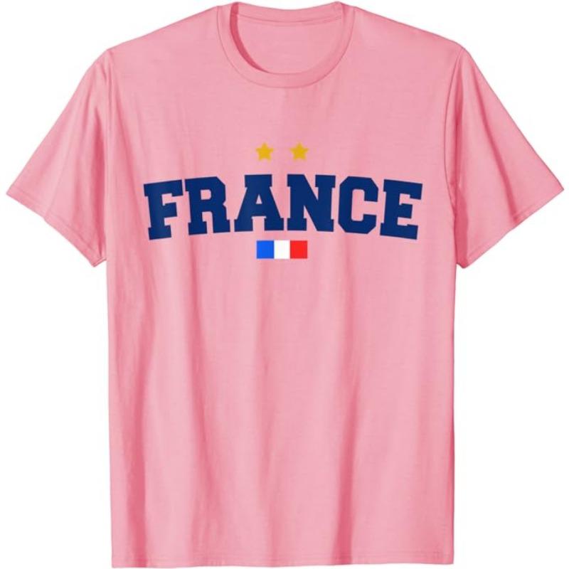 Soccer France Flag T-Shirt French Pride Tee France Football Two Stars Third Loading Clothes Frenchman Sport Foot Fan Team Jersey