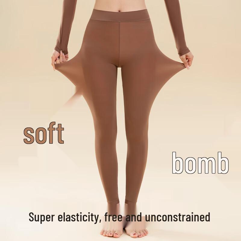 Langsha Women's Ultra-Thin Seamless Moisturizing Thermal Leggings