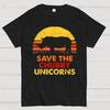 Save The Chubby Unicorns Unisex Schweres 100% Baumwolle T-Shirt