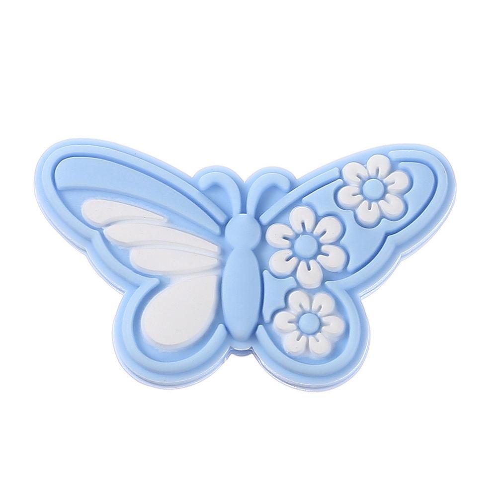 10Pcs 19x32mm Cartoon Butterfly Silicone Beads Food Grade Teether Bead For Jewelry Making DIY Pacifier Chain Necklace Bracelet