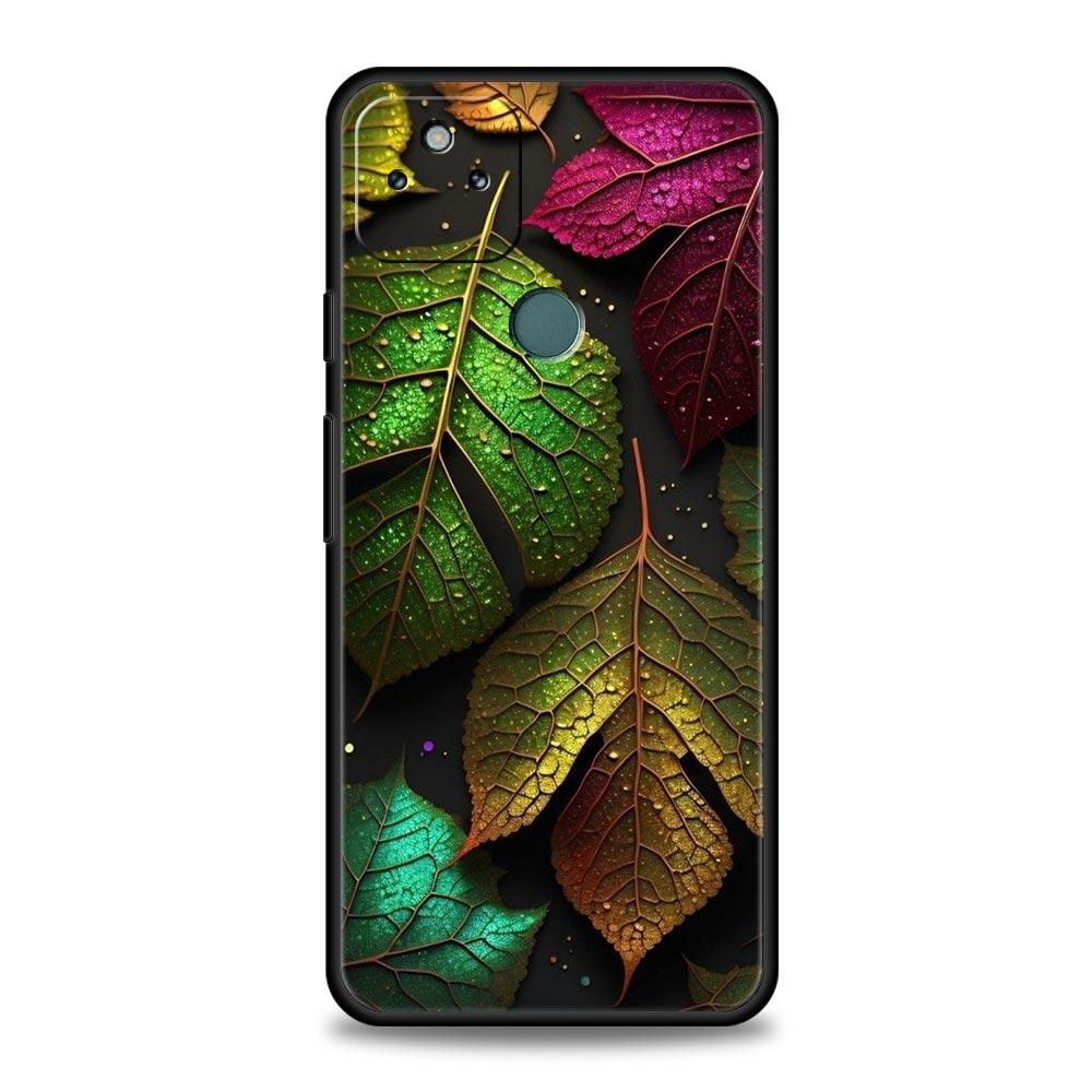 Phone Case Cover for Google Pixel 10 9 8 7 6 7A 6A Pro Shockproof Soft TPU 10 9 Pro XL Shell Capas Fundas Colorful Leaves Coque