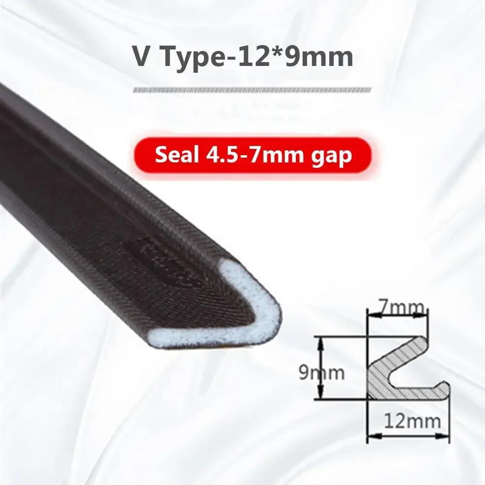 DIY 5M Door Window Sealing Strip Soundproof Self-Adhesive Draught Excluder PU Foam Weather Stripping Door Seal Gap Filler