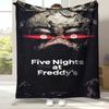 Coperta in Flanella Horror Freddy F-FNAF Games, Coperta in Peluche Calda Ultra Morbida per Casa Camera da Letto Letto Divano Ufficio Campeggio Picnic