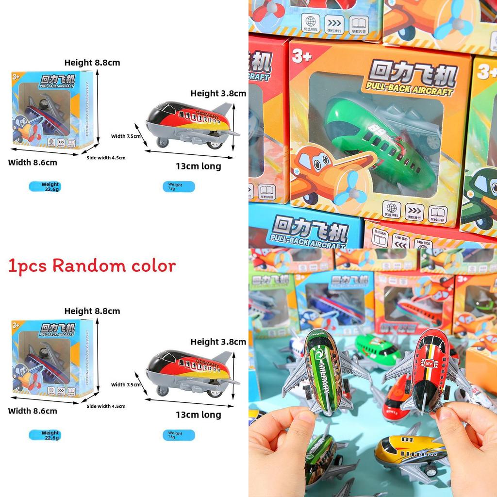 Simulation Mini Inertia Graffiti Airplane Children Toy For Early Learning And Handeye Coordination