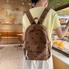 Zaino a Coste Zaino Scolastico Borsa da Viaggio per Ragazze Zaino Semplice Versatile Borsa con Fiocco Zaino Leggero da Viaggio